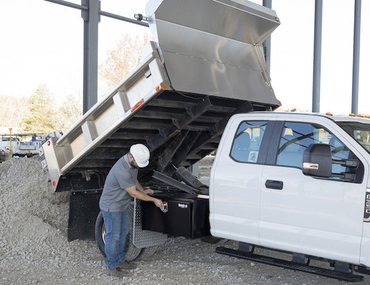 18x18x36 Inch Black Steel Underbody Truck Box