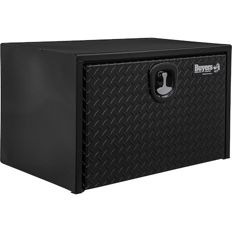 Load image into Gallery viewer, 18x18x24 Inch Black Steel Underbody Truck Box With Aluminum Door
