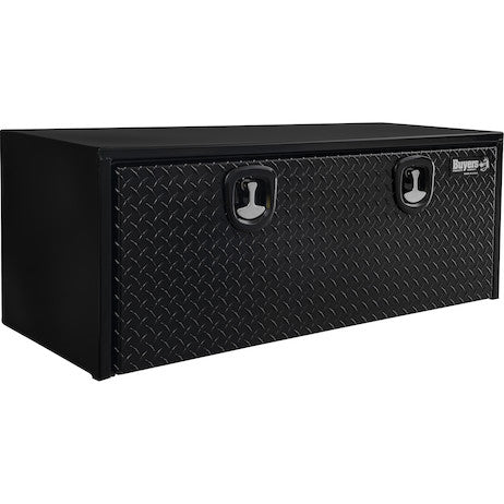 Load image into Gallery viewer, 18x18x48 Inch Black Steel Underbody Truck Box With Aluminum Door
