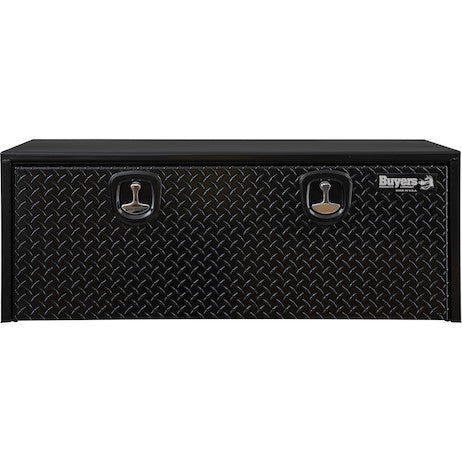 Load image into Gallery viewer, 18x18x48 Inch Black Steel Underbody Truck Box With Aluminum Door
