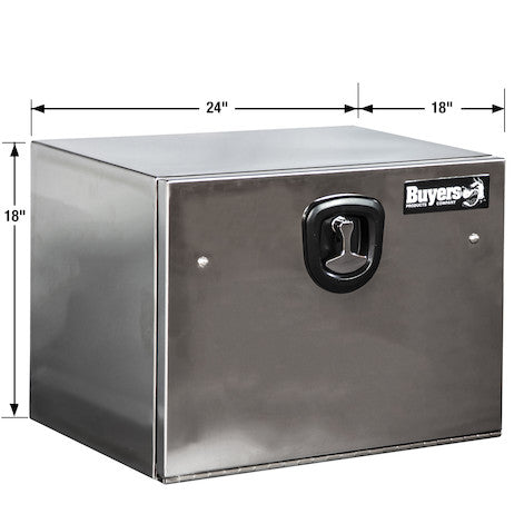 18x18x24 Stainless Steel Truck Box With Stainless Steel Door With Mirror-Finish Box and Door