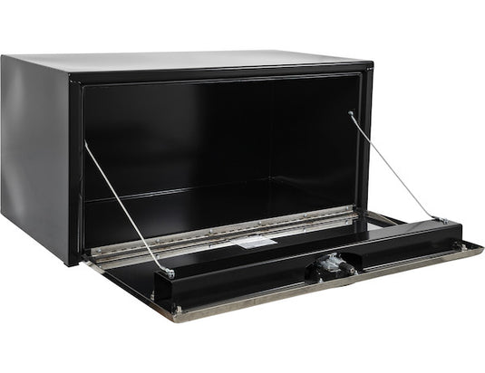 18x18x30 Inch Black Steel Truck Box With Stainless Steel Door
