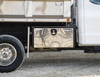 Black Steel Underbody Truck Tool Box With Stainless Steel Door Series