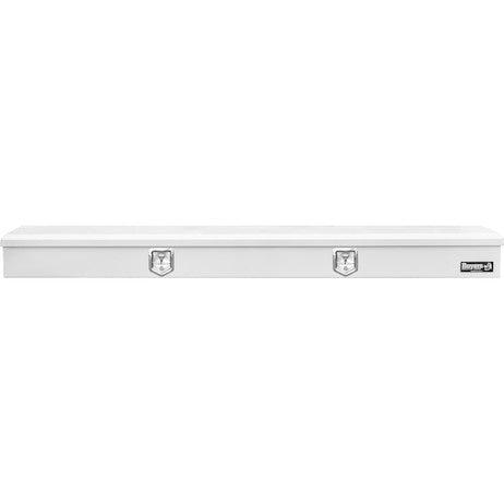 14x108 Heavy-Duty Gloss White Steel Top Mount Service Body Truck Tool Box