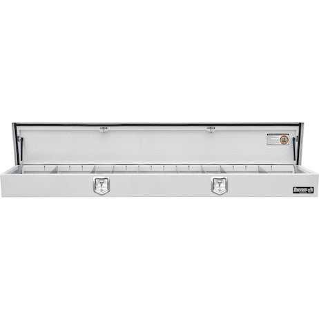 Load image into Gallery viewer, 14x108 Heavy-Duty Gloss White Steel Top Mount Service Body Truck Tool Box
