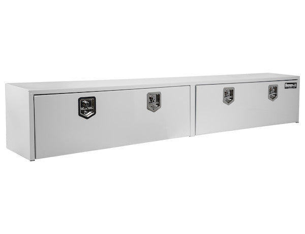 Load image into Gallery viewer, 16x13x96 Inch White Steel Topsider Truck Box
