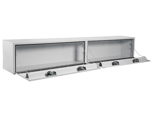 16x13x96 Inch White Steel Topsider Truck Box