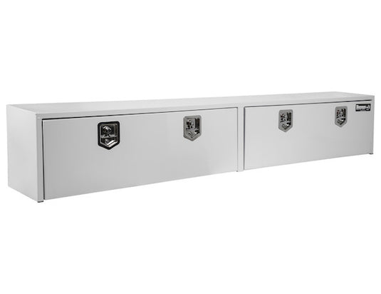 16x13x96 Inch White Steel Topsider Truck Box