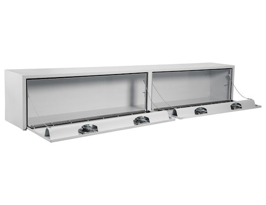 16x13x88 Inch White Steel Topsider Truck Box