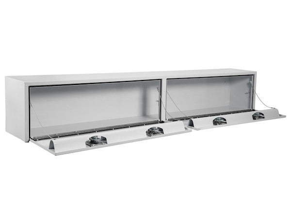 Load image into Gallery viewer, 16x13x72 Inch White Steel Topsider Truck Box
