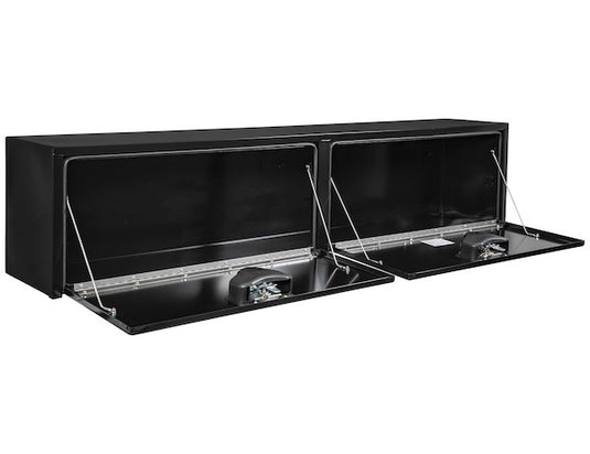 18x16x72 Inch Black Steel Topsider Truck Box