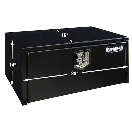 Load image into Gallery viewer, 14x16x30 Inch Black Steel Underbody Truck Box
