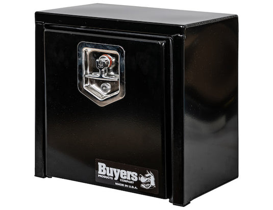 15x10x15 Inch Black Steel Underbody Truck Box with T-Handle