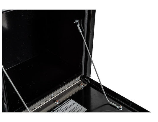 15x10x15 Inch Black Steel Underbody Truck Box with T-Handle