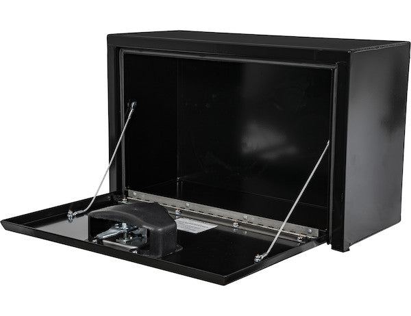 Load image into Gallery viewer, 15x10x24 Inch Black Steel Underbody Truck Box with T-Handle
