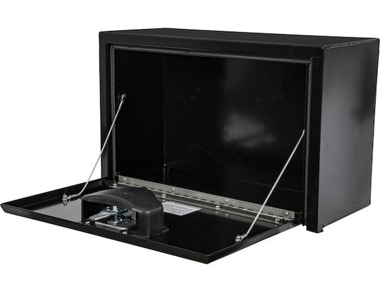 15x10x24 Inch Black Steel Underbody Truck Box with T-Handle