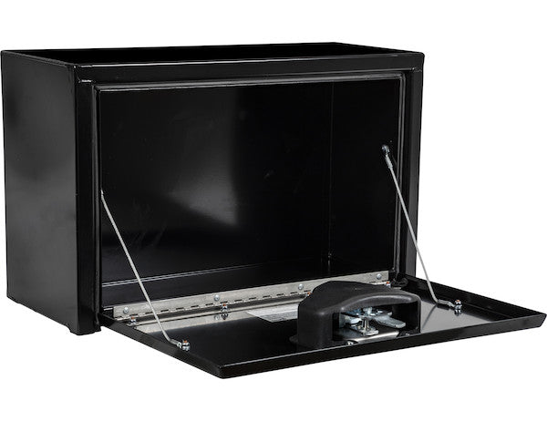 Load image into Gallery viewer, 15x10x24 Inch Black Steel Underbody Truck Box with T-Handle
