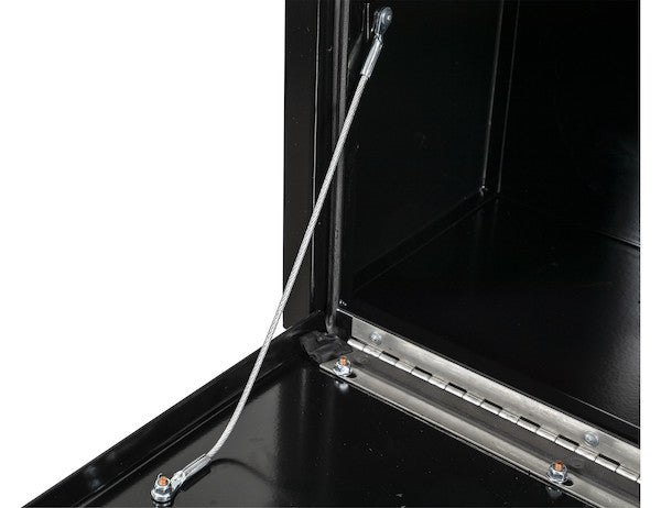 Load image into Gallery viewer, 15x10x24 Inch Black Steel Underbody Truck Box with T-Handle
