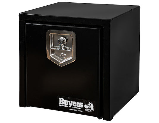 15x13x15 Inch Black Steel Underbody Truck Box with T-Handle