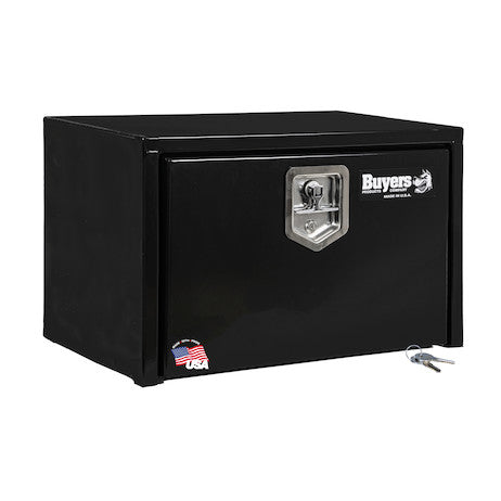15x13x24 Inch Black Steel Underbody Truck Box with T-Handle