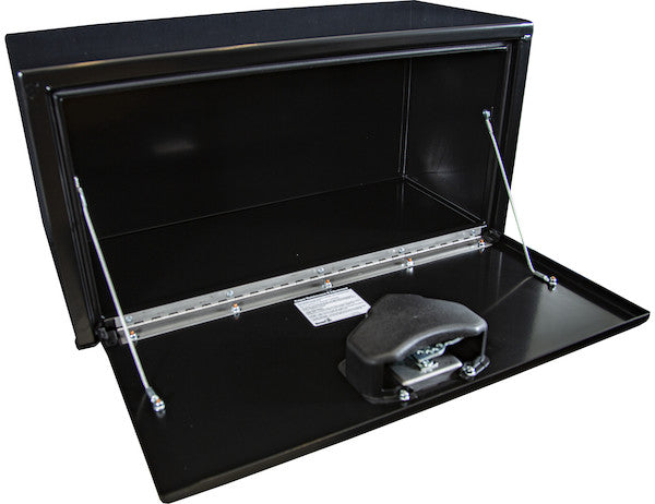Load image into Gallery viewer, 15x13x30 Inch Black Steel Underbody Truck Box with T-Handle
