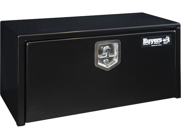 Load image into Gallery viewer, 15x13x30 Inch Black Steel Underbody Truck Box with T-Handle

