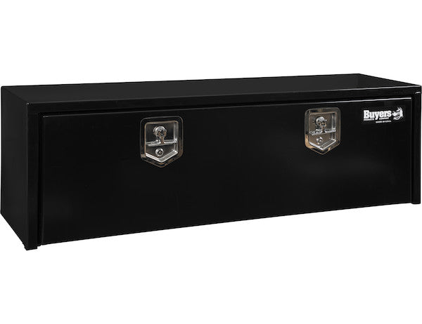 Load image into Gallery viewer, 15x13x48 Inch Black Steel Underbody Truck Box with T-Handle
