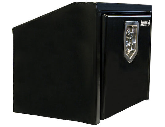 14/10.5x12x18 Inch Black Steel Underbody Truck Box With Slanted Back