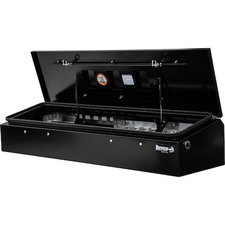 14x20x72 Heavy-Duty Gloss Black Steel Crossbody Wedge Truck Tool Box