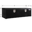 BLACK STEEL UNDERBODY TRUCK TOOL BOX WITH T-LATCH SERIES