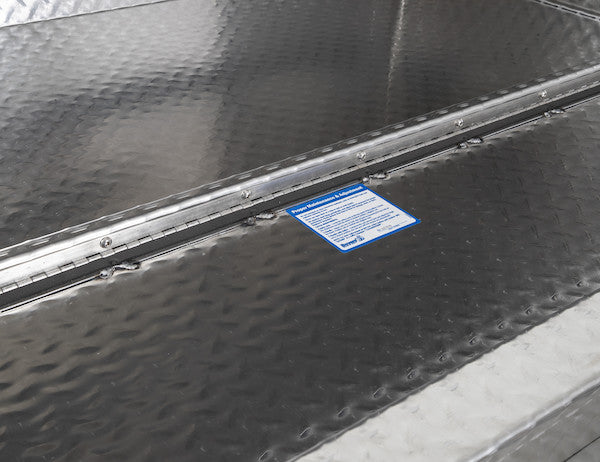 Load image into Gallery viewer, 18x18x60 Inch Diamond Tread Aluminum Underbody Truck Box
