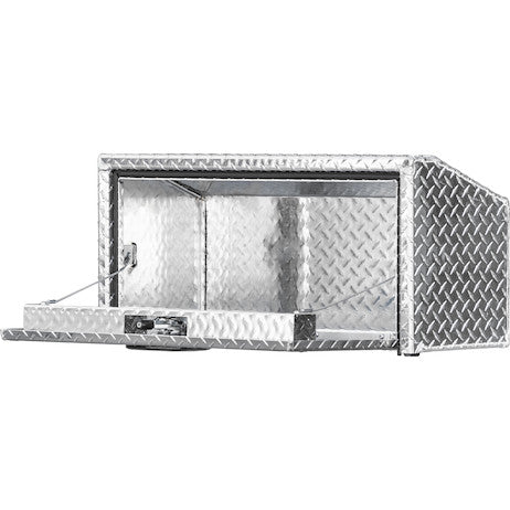 Load image into Gallery viewer, 14x12x30 Inch Diamond Tread Aluminum Underbody Truck Box With Slanted Back
