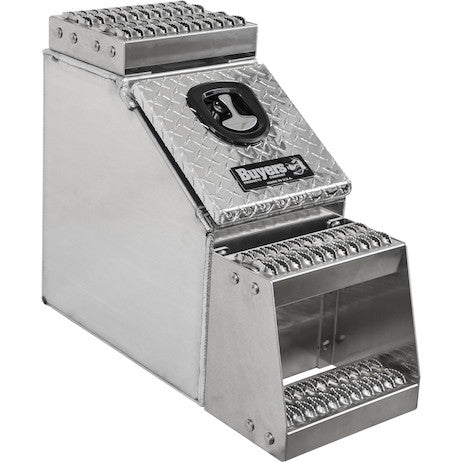 24x28x24 Inch Heavy Duty Diamond Tread Aluminum Step Box