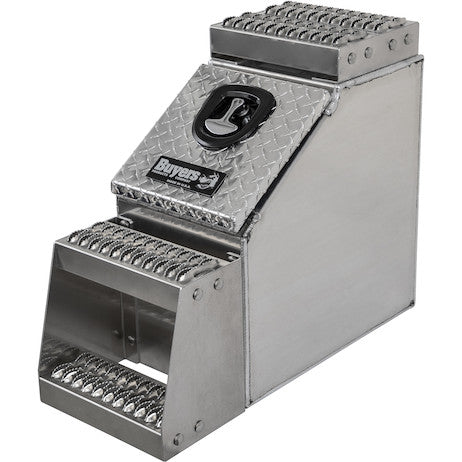 24x28x18 Inch Heavy Duty Diamond Tread Aluminum Step Box
