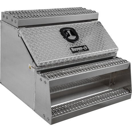 Load image into Gallery viewer, 24x28x24 Inch Heavy Duty Diamond Tread Aluminum Step Box
