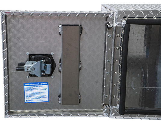 Diamond Tread Aluminum Underbody Truck Tool Box With Barn Door Series