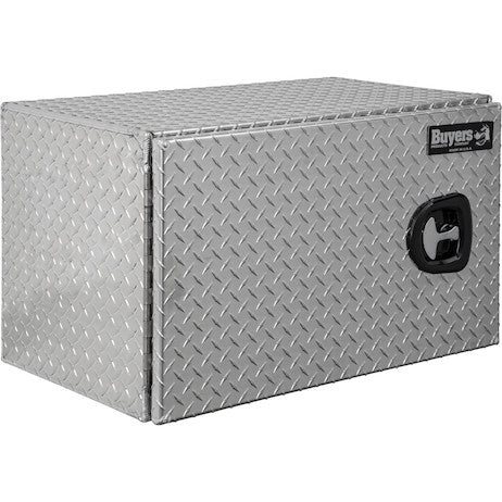 Load image into Gallery viewer, 18x18x30 Inch Diamond Tread Aluminum Underbody Truck Box - Single Barn Door, Compression Latch
