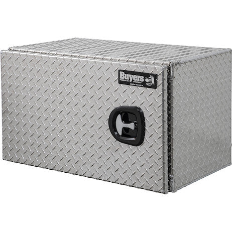 Load image into Gallery viewer, 18x18x30 Inch Diamond Tread Aluminum Underbody Truck Box - Single Barn Door, Compression Latch
