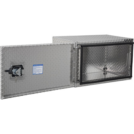 Load image into Gallery viewer, 18x18x30 Inch Diamond Tread Aluminum Underbody Truck Box - Single Barn Door, Compression Latch
