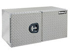 DIAMOND TREAD ALUMINUM UNDERBODY TRUCK TOOL BOX WITH BARN DOOR SERIES