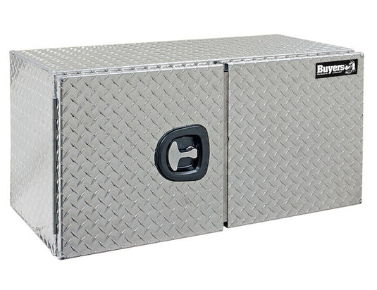 Diamond Tread Aluminum Underbody Truck Tool Box With Barn Door Series