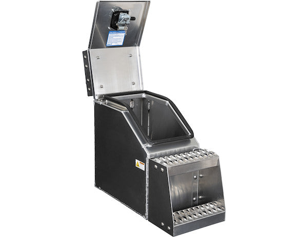 Load image into Gallery viewer, Heavy Duty Smooth Aluminum WideOpen® Step Boxes for Semi Trucks - 24 Inch Width
