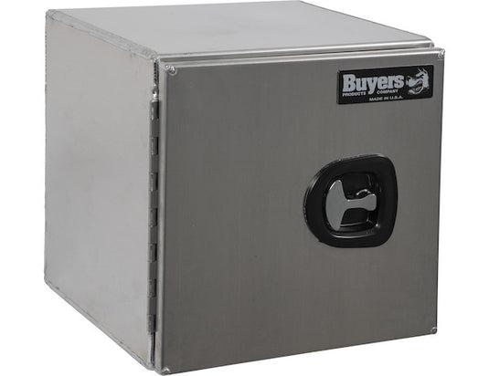 24x24x36 Inch Smooth Aluminum Underbody Truck Tool Box - Double Barn Door, 3-Point Compression Latch