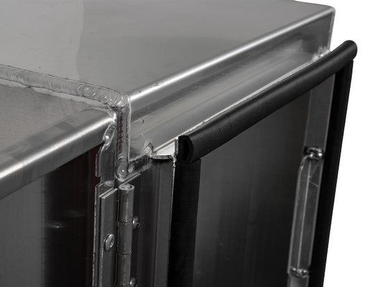 18x18x48 Inch Smooth Aluminum Underbody Truck Tool Box - Double Barn Door, 3-Point Compression Latch