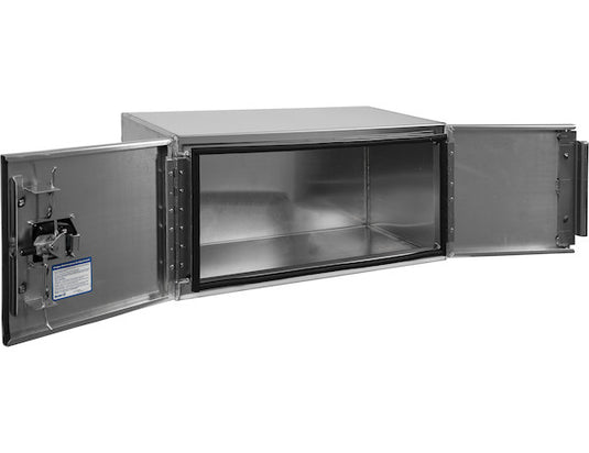 24x24x36 Inch Pro Series Smooth Aluminum Underbody Truck Box - Double Barn Door,® -Point Compression Latch