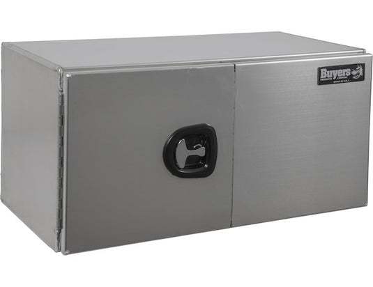 18x18x60 Inch Smooth Aluminum Underbody Truck Tool Box - Double Barn Door, 3-Point Compression Latch
