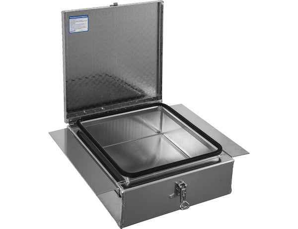 Load image into Gallery viewer, 9x24x22 Inch Diamond Tread Aluminum In-Frame Truck Tool Box
