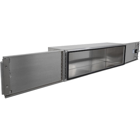 Load image into Gallery viewer, 18x18x60 Inch Pro Series Smooth Aluminum Underbody Truck Box - Double Barn Door,® -Point Compression Latch
