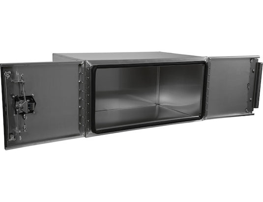 24x24x30 Inch Pro Series Smooth Aluminum Underbody Truck Box - Double Barn Door,® -Point Compression Latch