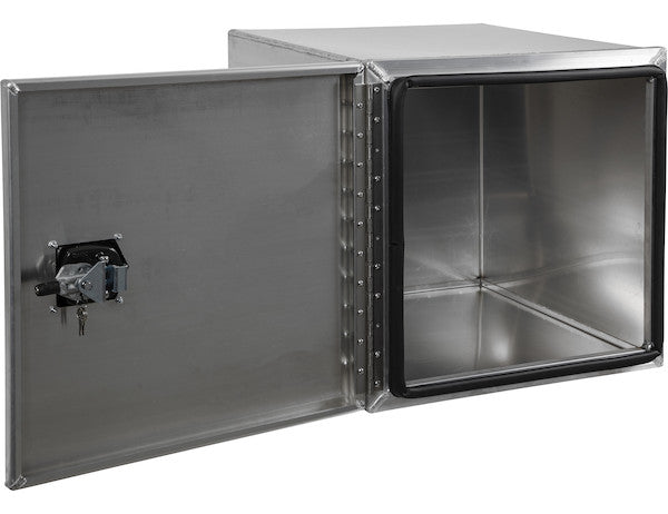 Load image into Gallery viewer, 24x24x24 Inch Pro Series Smooth Aluminum Underbody Truck Box - Single Barn Door, Compression Latch
